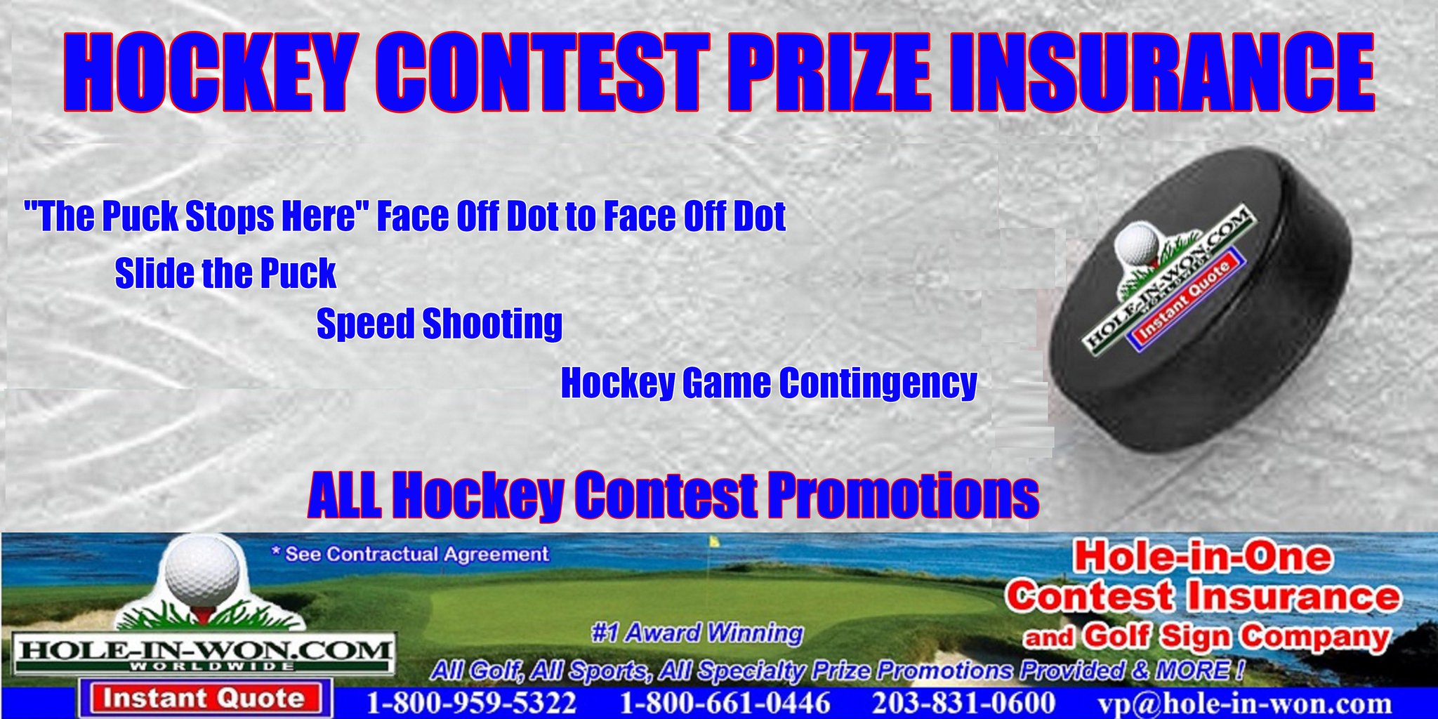 Hockey Promotion Hole-in-Won Insurance Image 