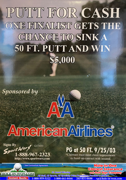 American Airlines  Hole in One Insurance