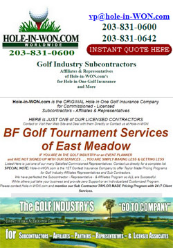 BF Golf Tournament Service Hole in One Insurance