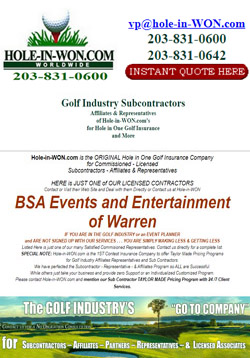 BSA Events and Entertainment Hole in One Insurance