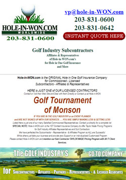 Golf Tournament Planner Hole in One Insurance