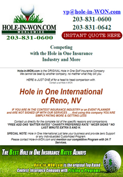 Hole in One International Hole in One Insurance Competitor