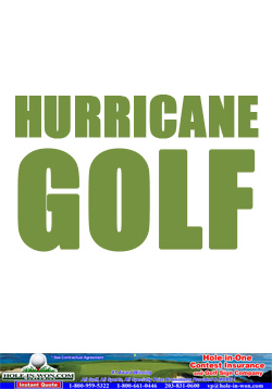 Hurricane Golf Hole in One Insurance