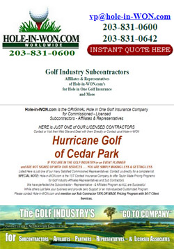 Hurricane Golf Hole in One Insurance