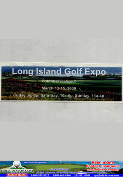 Long Island Golf Expo Hole in One Insurance