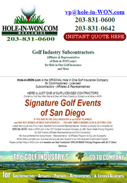 Signature Golf Events Hole in One Insurance